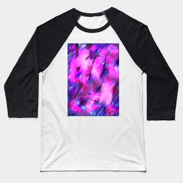 Colorful abstract painting Baseball T-Shirt by Illustrationarea69